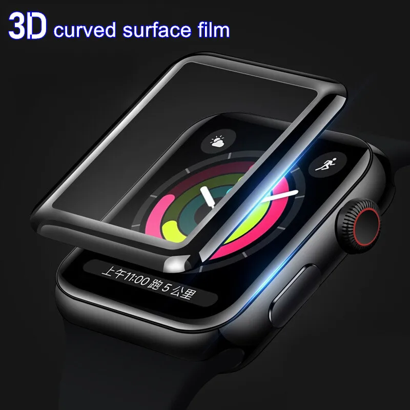 

Soft Screen Protector for Apple Watch iwatch 6/5/4/3/2/1 SE Not Tempered Glass 3D Curved Full Cover Film 38mm 40mm 42mm 44mm