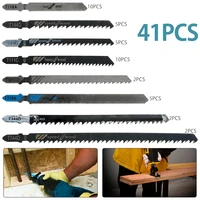 41pcsset hcs jig saw blades for fast cutting straight cutting teeth length jigsaw blade saw blade