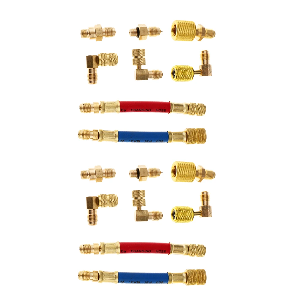 8 шт. адаптер кондиционера для автомобиля R134A R12|Детали обогревателя| |