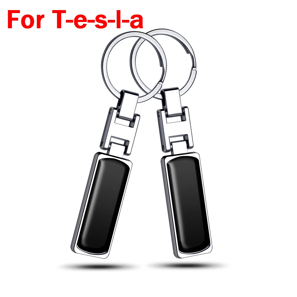 

Металлический брелок для ключей с эмблемой Tesla