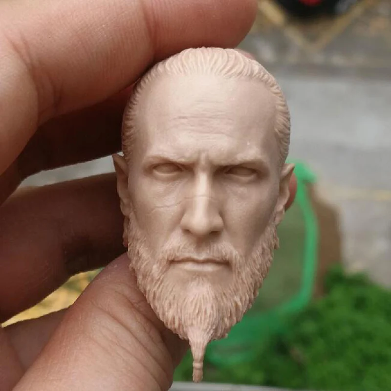 Бесцветная голова древнего Варвара викинга в масштабе 1/6 Неокрашенная подходит