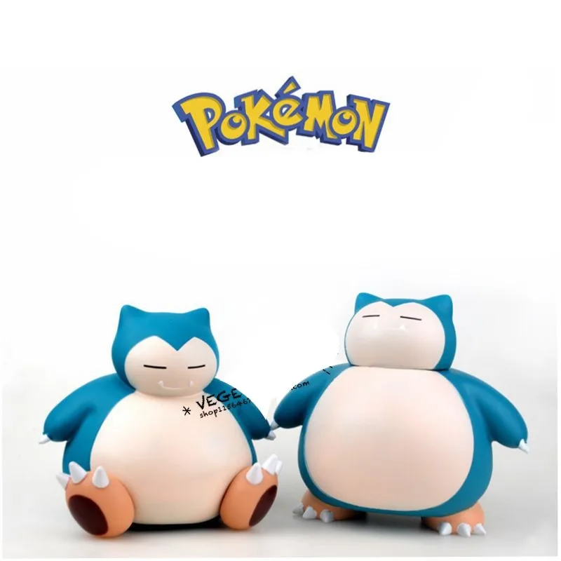 Takara Tomy Doll Toys for Children Pokemon Monster 15cm Snorlax Piggy Bank Collectible Action Figure Pocket Monsters Dolls | Игрушки и