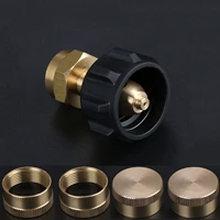 copper alloy and abs propane refill adapter for qcc1 tank and 1lb gas bottle cylinder with 4pcs propane tank caps protect caps