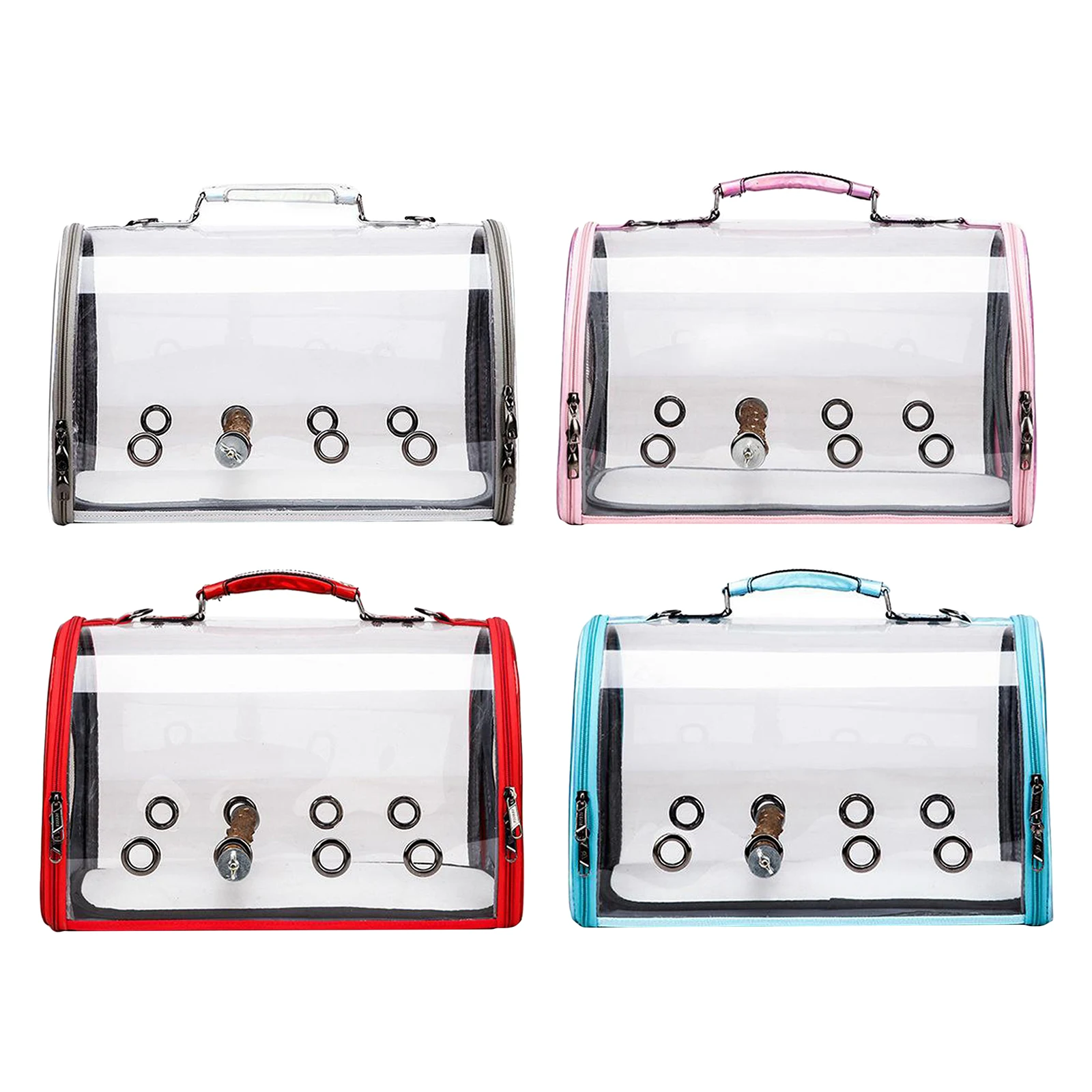 Прозрачная дорожная клетка для птиц Воздухопроницаемый чехол на молнии с