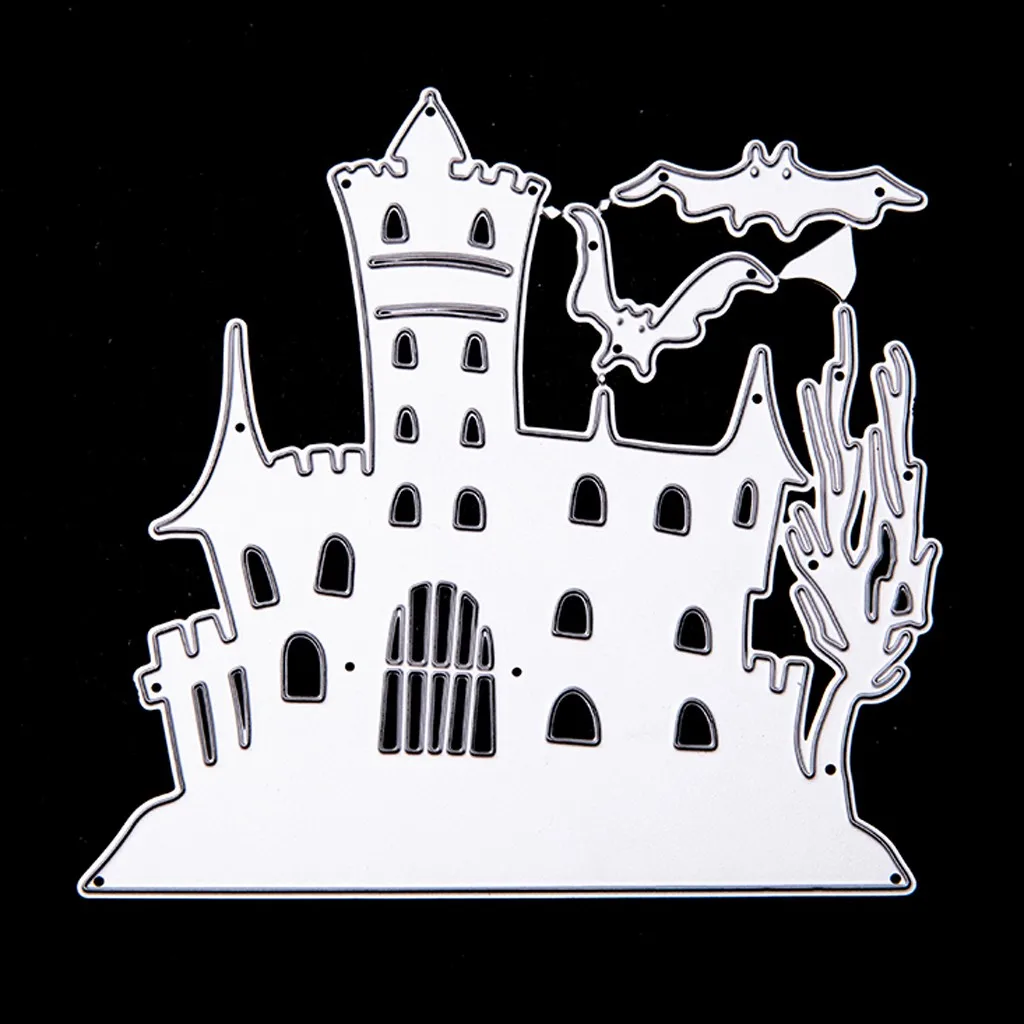 Вырубные штампы для Хэллоуина металлические тиснение трафарет карта альбом