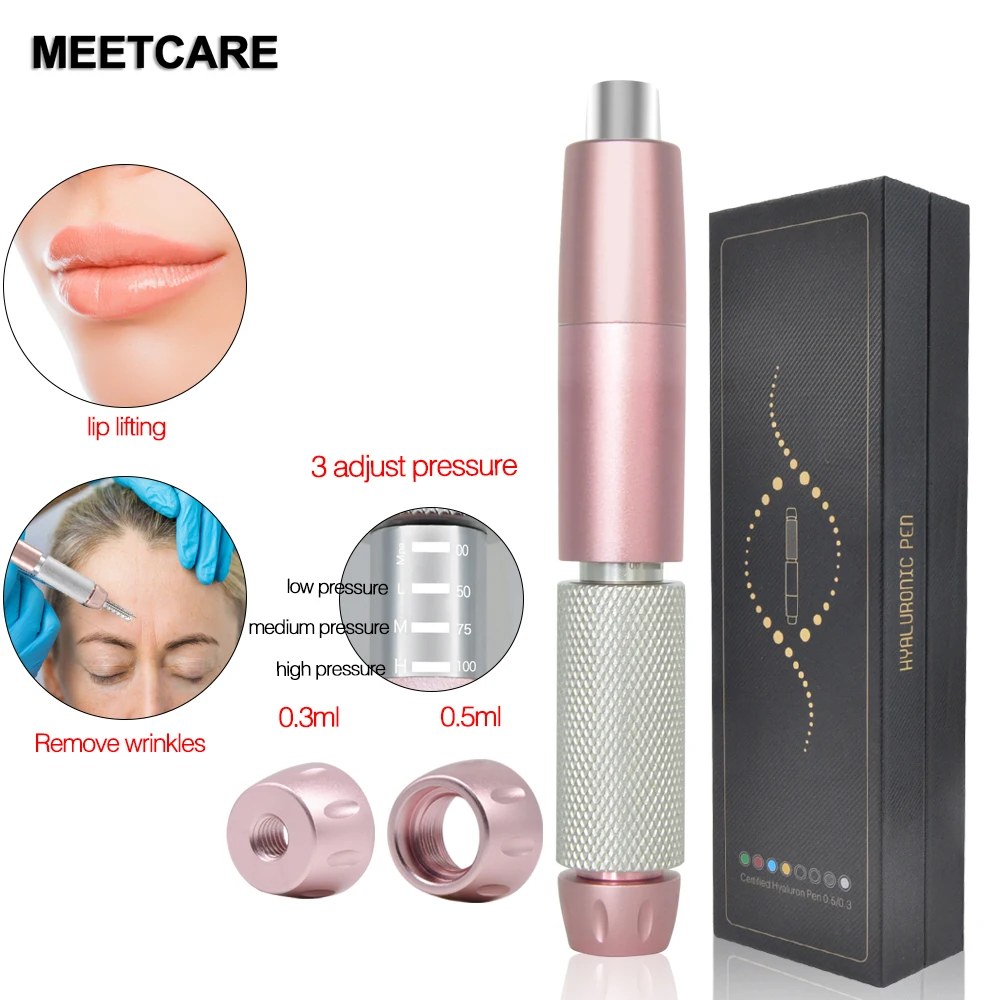 Ручка гиалуроновая с двумя насадками ампула гиалуроновой кислотой для подтяжки