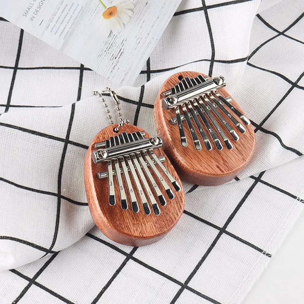 

8 Key Mini Kalimba Exquisite Finger Thumb Piano Marimba Musical Good Accessory Pendant Gift Musical Instruments Keyboard