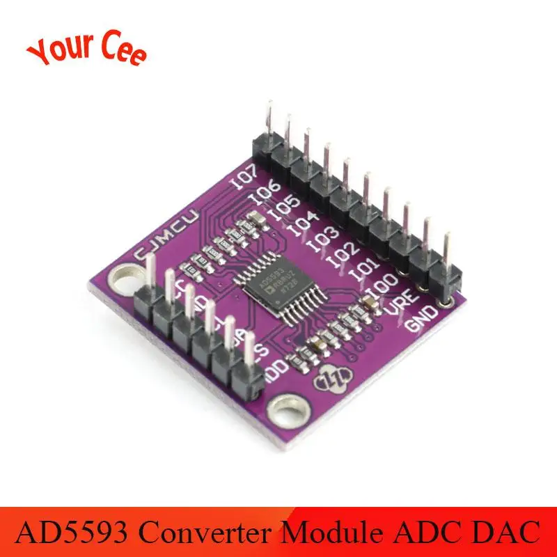 Модуль преобразователя AD5593 ADC DAC 8 канальный 2 битный аналоговый в цифровой