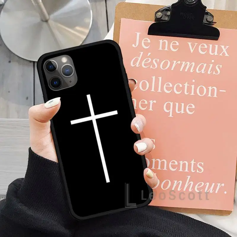 

Jesus Christ Cross Phone Case for iPhone 11 12 mini pro XS MAX 8 7 6 6S Plus X 5S SE 2020 XR