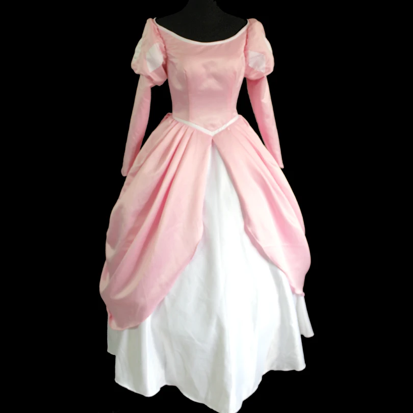 

Женский костюм русалки Ариэль, розовое вечернее платье для танцев на Хэллоуин, Рождественский, карнавальный бальный наряд для взрослых