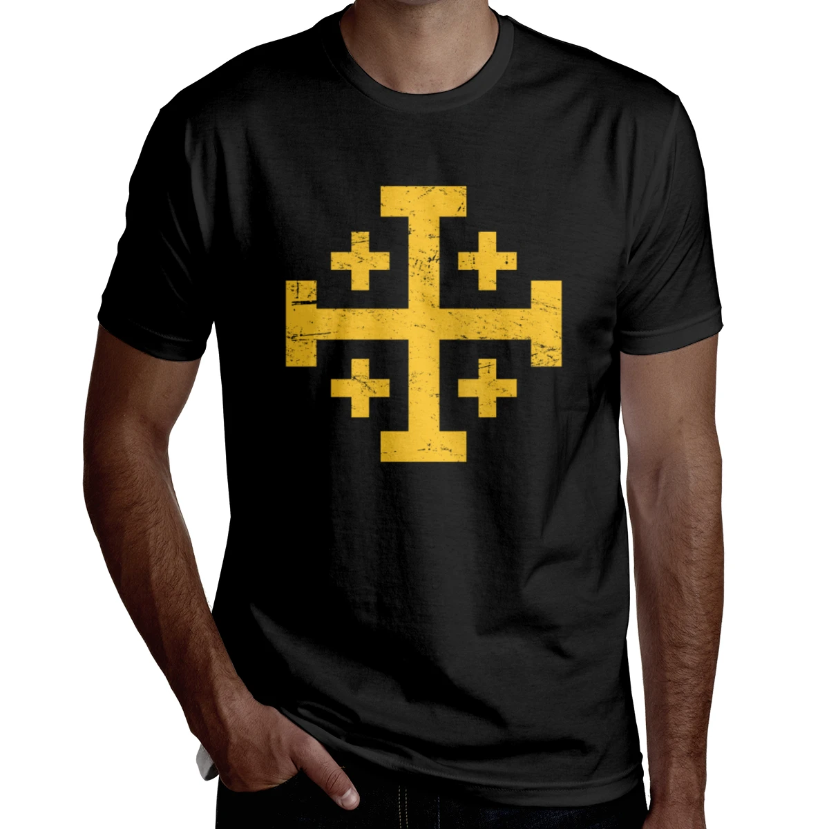 

Crusader Cross Knights Templar 2021 Mens oversized summer t shirt printed funny