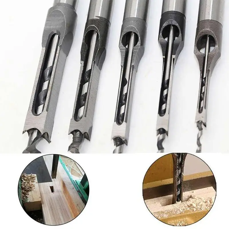 

Cross-border Source Woodworking Square Hole Drill Bearing Tenon Square Square Drill Opener Hole Steel Dri Eye Square Woodwo A9C5