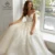 Женское свадебное платье без рукавов, романтическое платье-трапеция с открытой спиной и аппликацией, модель W133 - изображение
