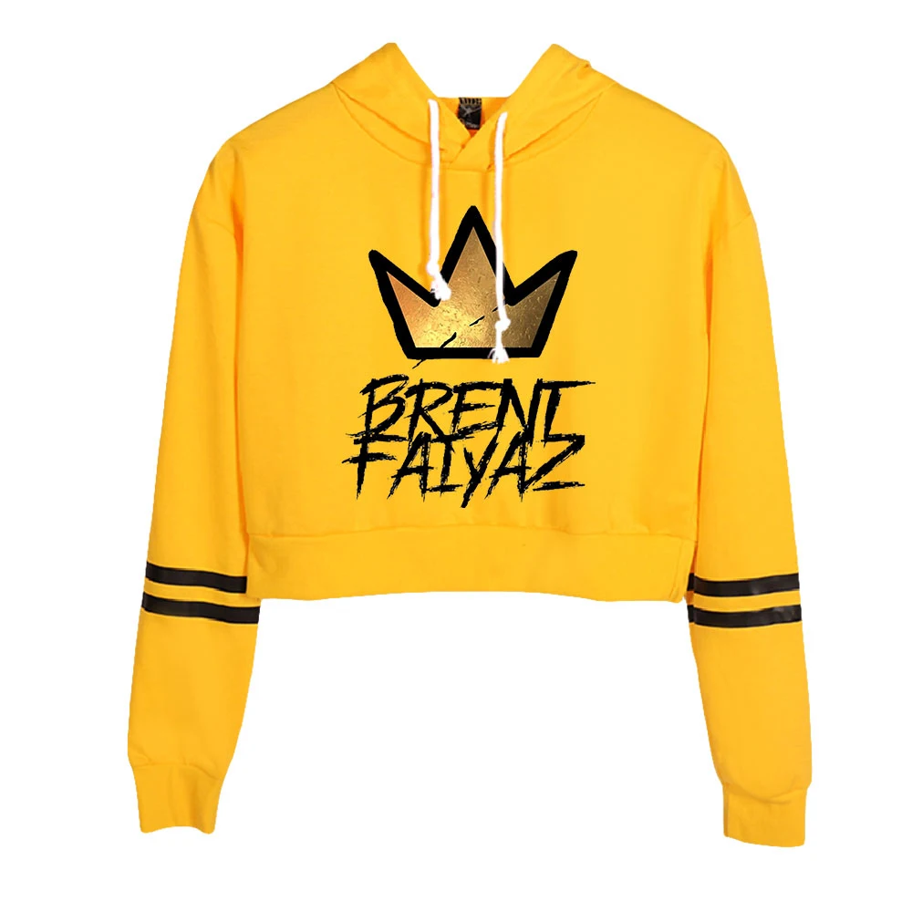 

American Singer Brent Faiyaz Hoodie Female Long Sleeve Navel Cropped Hoodie Women Pullover Casual Streetwear Fashion Clothes