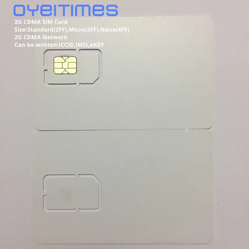 OYEITIMES Blank CDMA SIM-карты 2G сеть SIM-карта программируемая Mini Micro и Nano | Мобильные