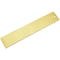 15cm 5inch straight wave brass ruler bookmark metal vintage inchcm measuring tools for traveler notebook stationery gift