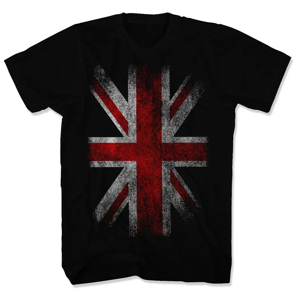 

England Flag Union Jack Vintage T-Shirt S-3Xl Britain Flagge United Kingdom Uk Tops Tee Shirts Tshirt For Men Women Usa Size