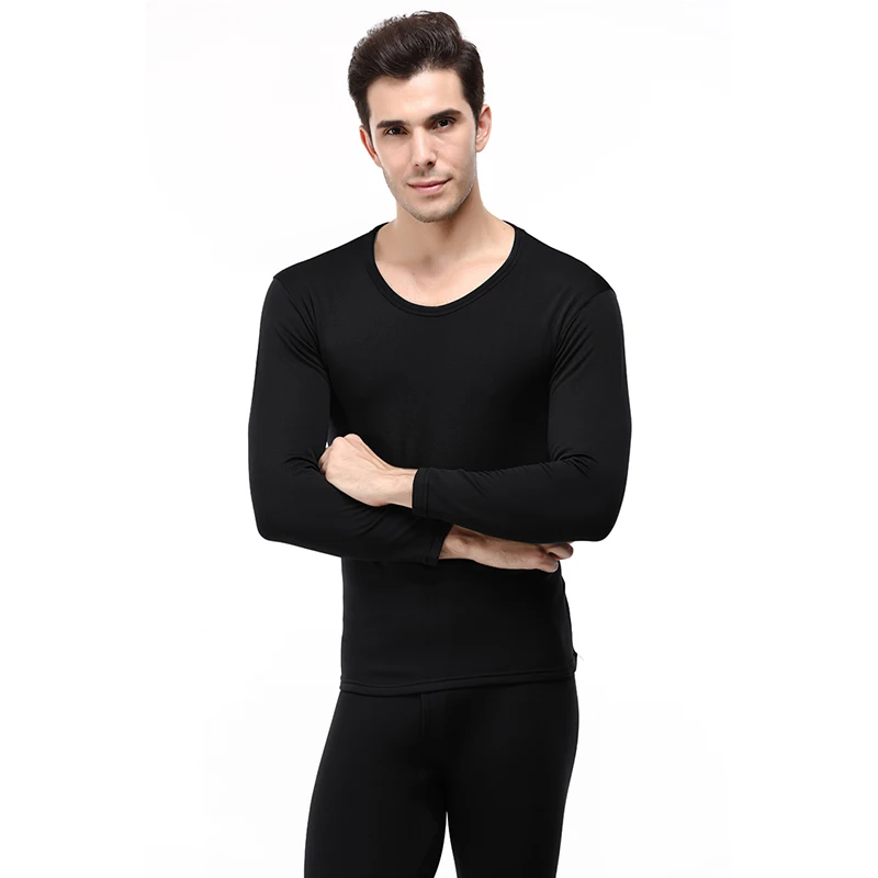 2019 зимнее теплое термобелье мужское бархатное черный серый красный мужской