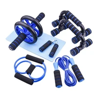 multifunctional healthy abdominal wheel combination set push up stand household grip strength indoor outdoor fitness equipment