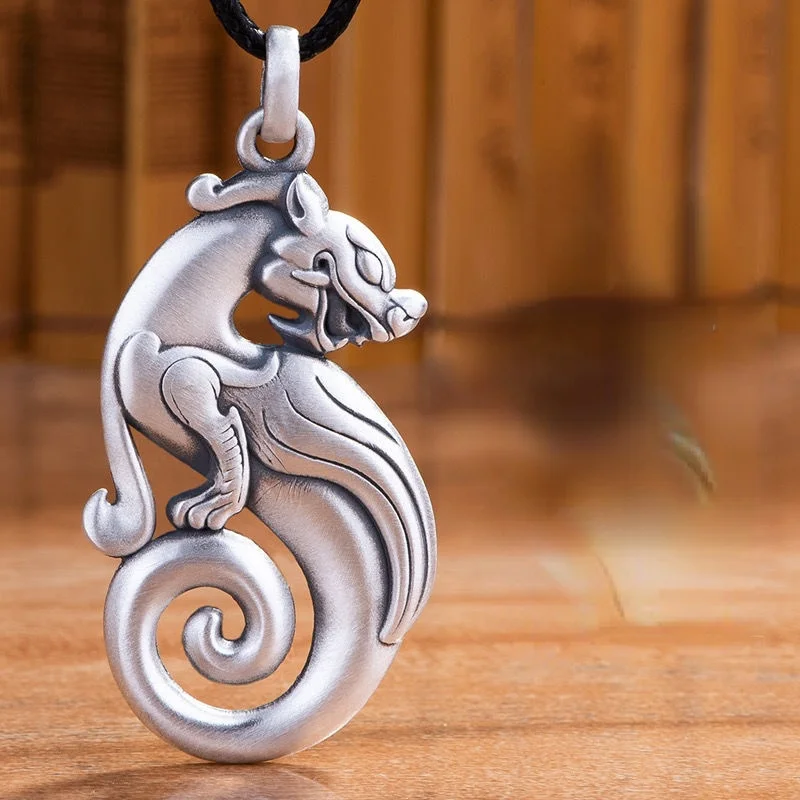 

Удачливый кулон Ruyi Pixiu в стиле ретро для мужчин и женщин, для транспортировки злых духов и безопасности