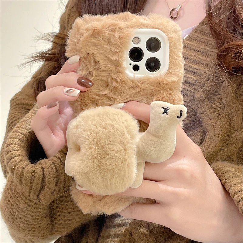 

Korea cute alpaca camel phone case for official website lv iPhone 13 12 11 Pro XS Max X XR 7 8 Plus plush protective case
