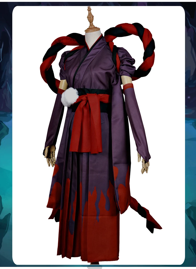 Игра Onmyoji Косплей Жнец Черный Meikai No Yakujin атласное кимоно Shikigami черный красный