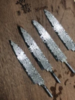blade blank 440c stainless steel diy manual outdoor survival tacti damascus steel blade handmade knife billet material tool