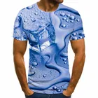 Футболка мужская с круглым вырезом, Повседневная футболка с коротким рукавом, с 3D рисунком, лето 2021