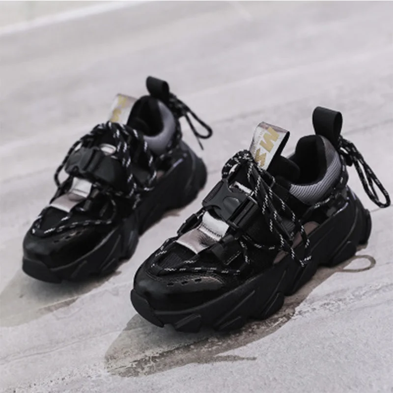 Кроссовки женские на платформе повседневная прогулочная обувь дышащая уличная