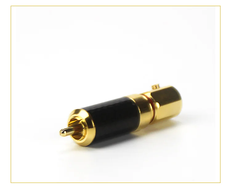 QINCROWN позолоченный медный RCA штекер Mayitr прочный RCA винты разъема пайки Блокировка аудио-видео штекер