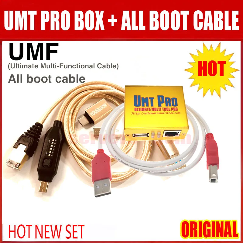 2020 новейшая 100% оригинальная коробка UMT Pro/UMT + Avb 2 в 1 с USB кабелем все кабели