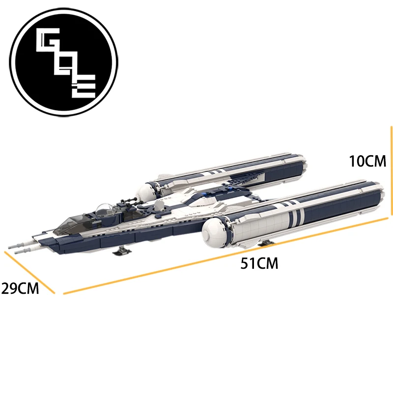 

Star Destroyer Blocks Y wing Warship MOC-55736 Technology Battleship Space Fighter Creative Ideal Bricks DIY Toys For Kids Gifts