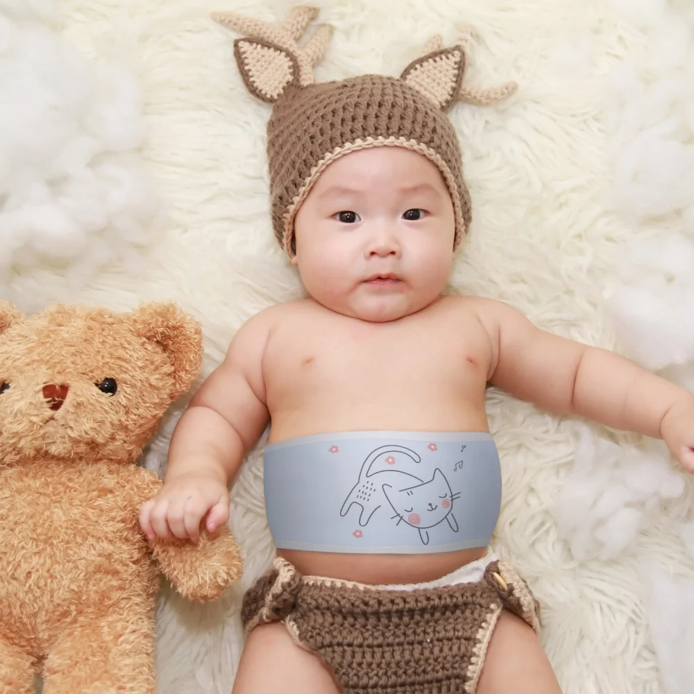 

4Pcs Creative Pure Cotton Newborn Bellybands Durable Umbilical Protectors