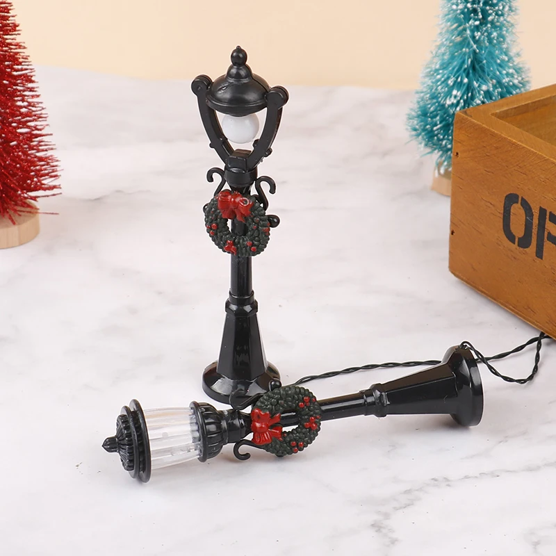 Новинка 1/12 мини-кукольный домик модель стула с освесветильник ением Миниатюрные