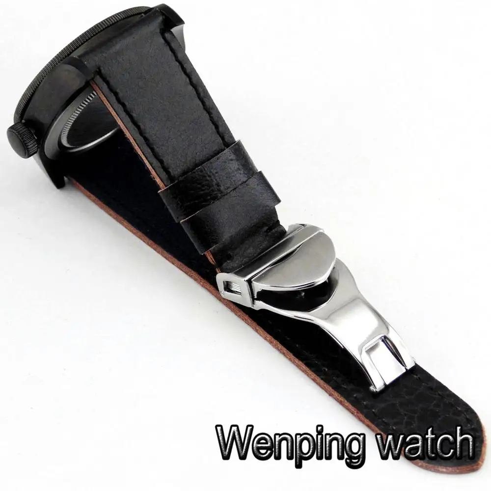 41 мм Corgeut мужские Роскошные Топ механические часы с сапфировым стеклом черный