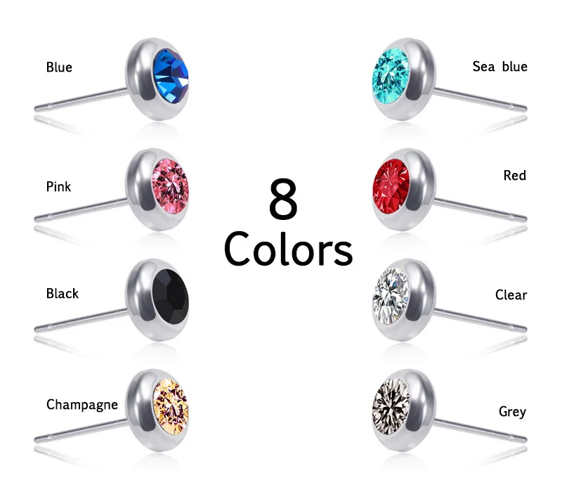 1 пара серьги-гвоздики в стиле панк-рок | Украшения и аксессуары