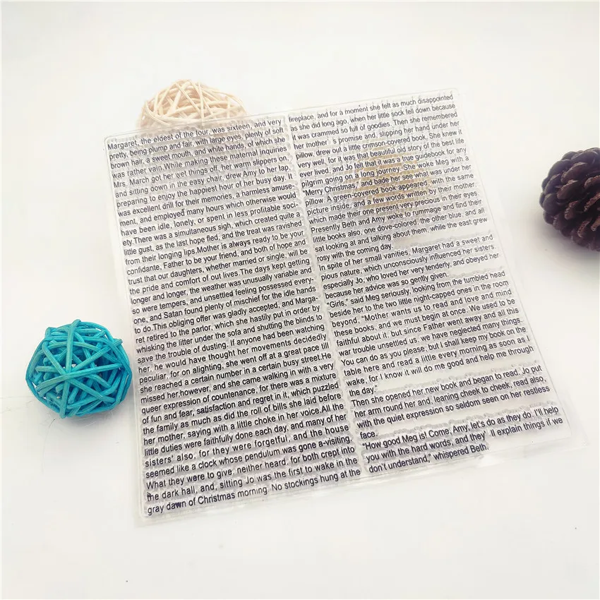 14*14 см английское издание прозрачный печать прозрачные наклейки силиконовый