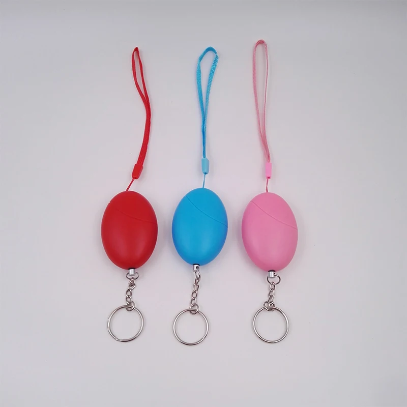 

120dB Egg Shape Multi-Function Self Defense Alarm Key Chain Self-defense Security Protect Alert For Woman Girls Old Man Child
