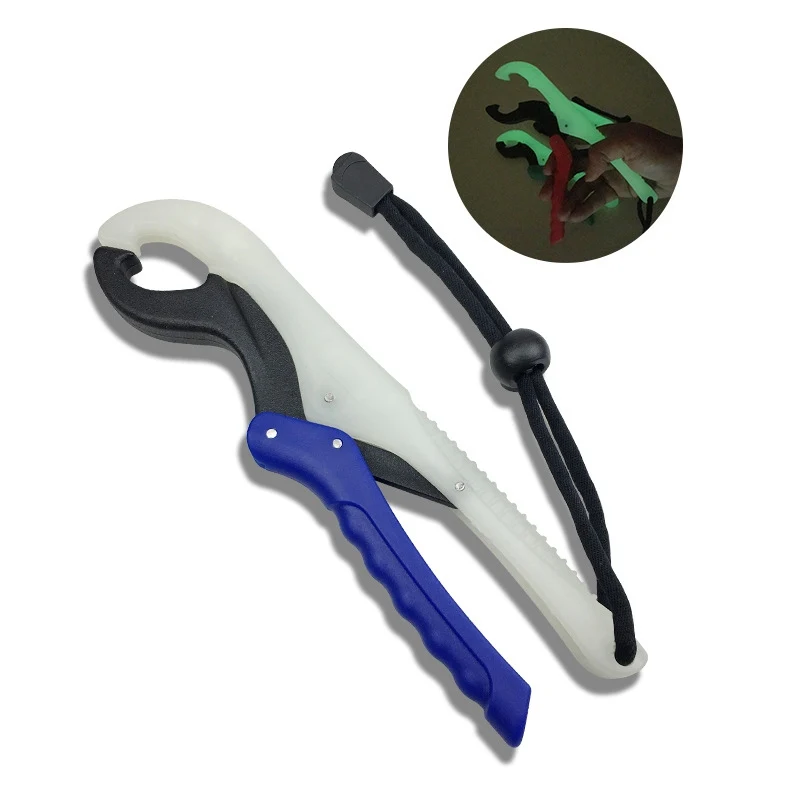 ABS пластик рыболовный захват с шнурком светящиеся ночные плоскогубцы рыбы