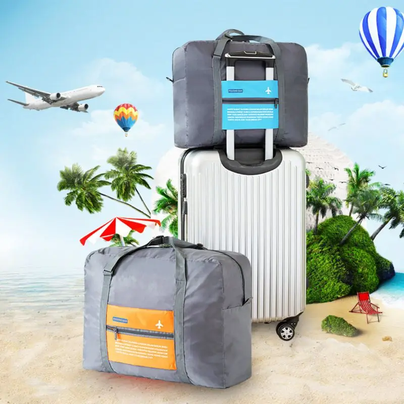 

Premium New Travel Big Size Foldable Luggage Bag Nylon Zipper Clothes Storage Carry-On Duffle Organizer