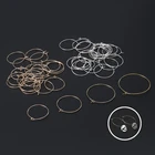 Серьги-кольца большие, золотистыесеребристые, 50 шт.лот, 20253035 мм