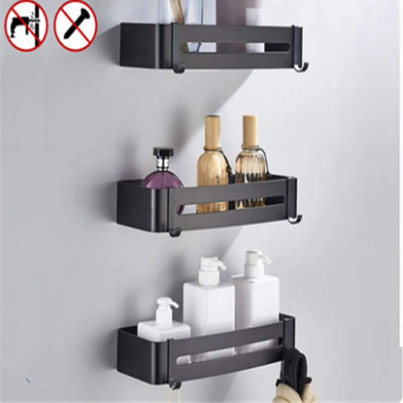 

Punch-free bathroom shelf bathroom wall-mounted bathroom toilet triangle wash table storage supplies