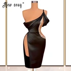 Сексуальные короткие коктейльные платья с открытой спиной, мини-платья для выпусквечерние вечера, платья со стразами и блестками, платья знаменитостей