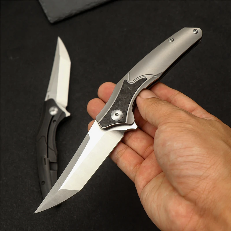 Складной нож M390 из порошковой стали острый охотничий Клинок с рукояткой