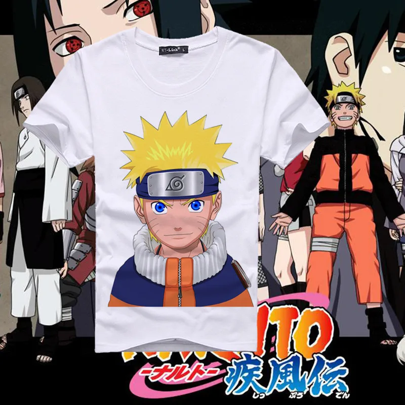 

Naruto Anime Short Sleeve Uzumaki Naruto Water I Love Lo Payne T-shirt Breathable Base Shirt Graphic Tee Woman Tshirts