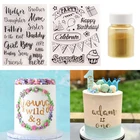 Письмо бисквит Фондант форма для украшения тортов инструмент Алфавит День Рождения Торта декоративная печать День матери печенье тиснение резной штамп