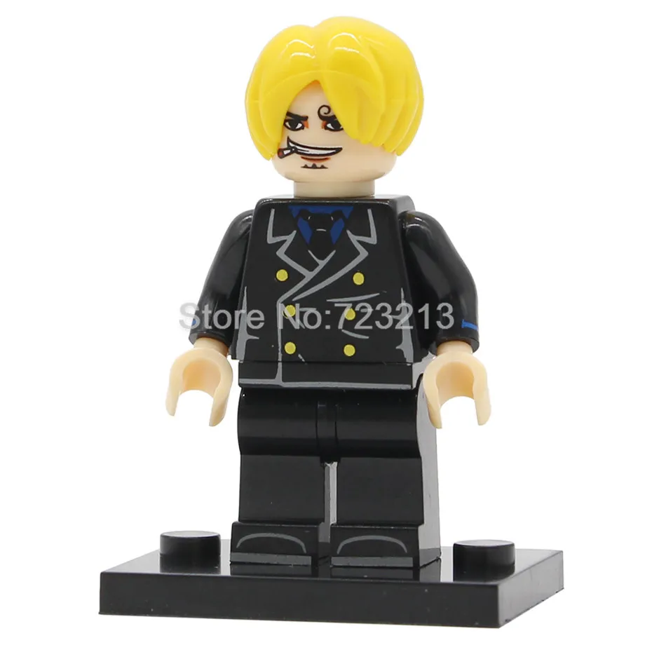 Vinsmoke Sanji Новинка, цельная фигурка туза, Чоппер Нами сабо, Шанкс, буруку, Робин, Trafalgar, Лоу, набор строительных блоков, модели, кирпичи, игрушки - Цвет: Vinsmoke Sanji