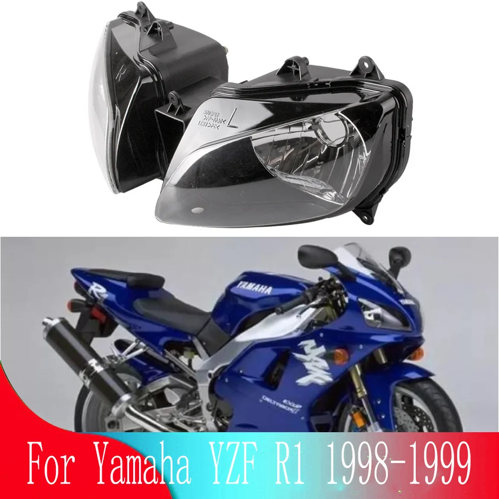 Для Yamaha YZFR1/YZF R1/YZF-R1 1998-1999 аксессуары для мотоциклов Cafe Racer передняя фара Головной