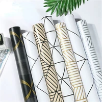 abstract geometric pvc wallpaper grid self adhesive arrow peel and stick contact paper for wall renovation furniture sticker