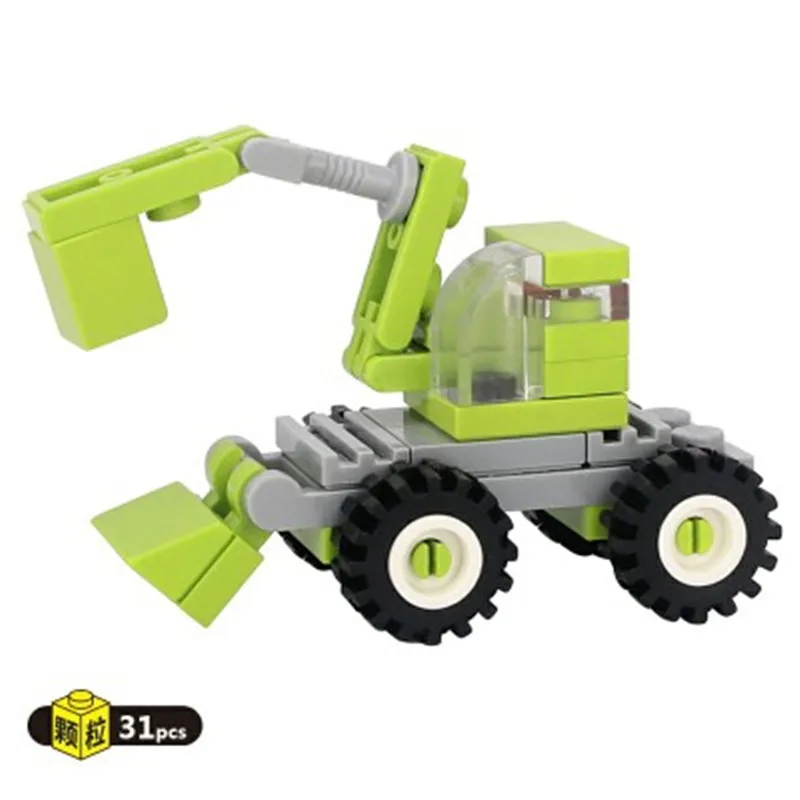 31 совместимый кран. Экскаватор блок LEGOLAND городской грузовик развивающие игрушки